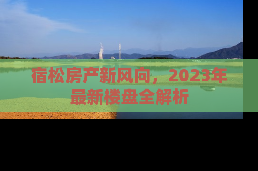 宿松房产新风向，2023年最新楼盘全解析