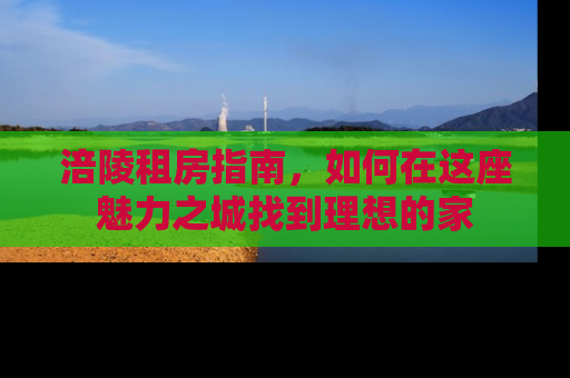 涪陵租房指南，如何在这座魅力之城找到理想的家