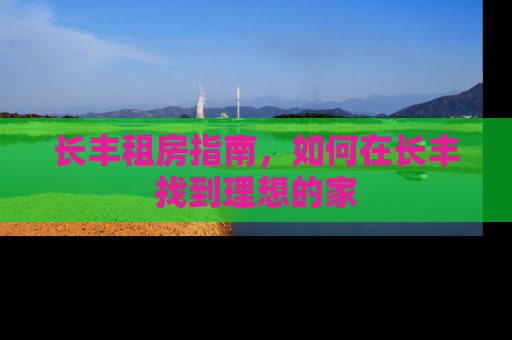 长丰租房指南，如何在长丰找到理想的家