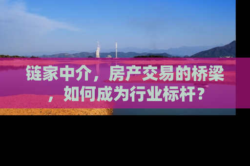 链家中介，房产交易的桥梁，如何成为行业标杆？